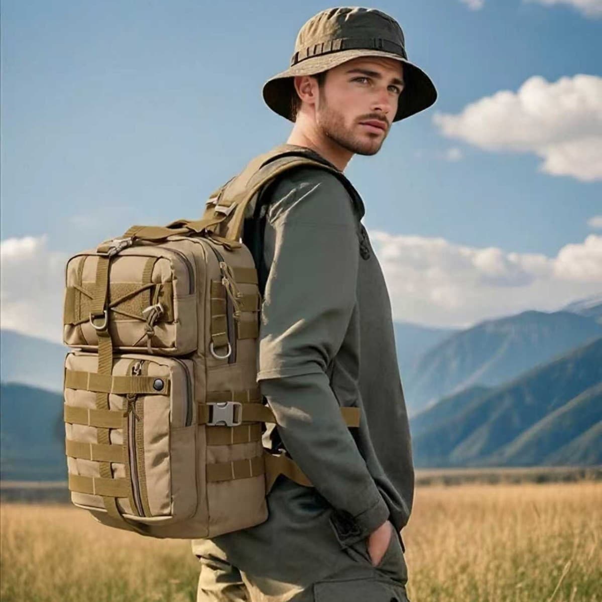 30L bow and arrow backpack new attack backpack tactical assault bag backpack outdoor computer for men's military fans