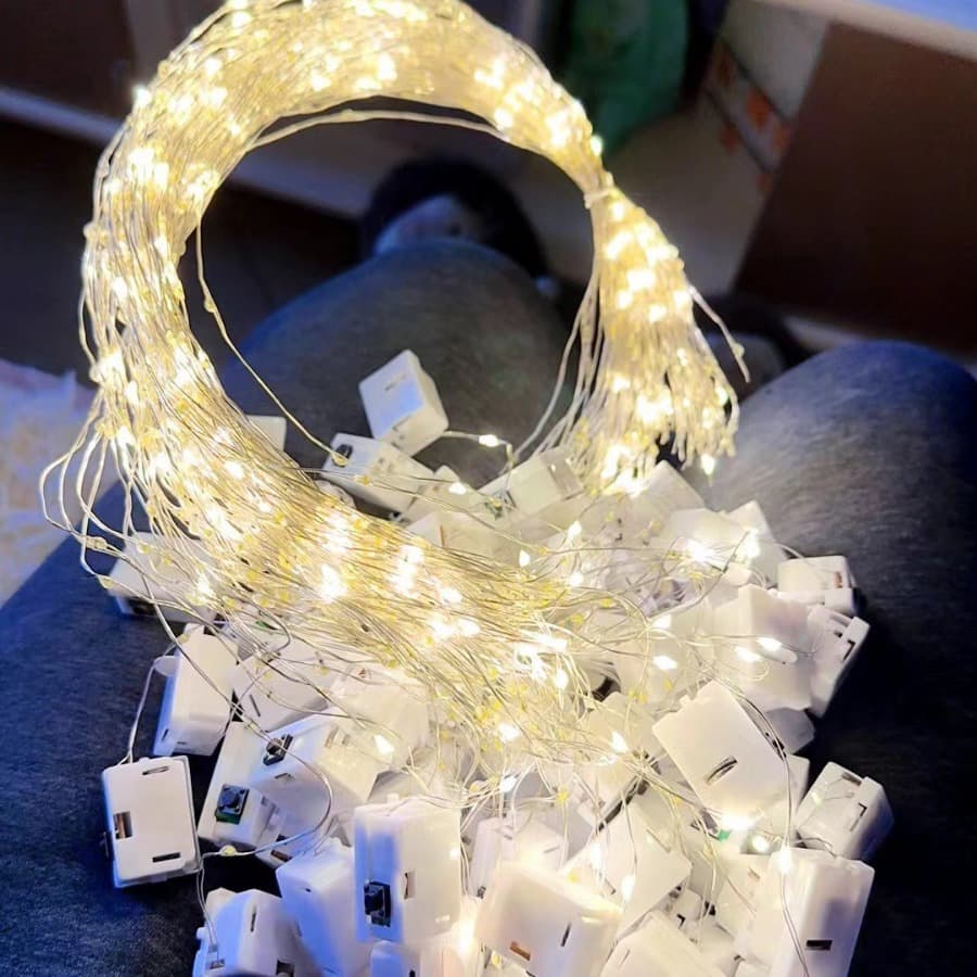 LED Mini Light Box Colorful Light Flower Bouquet Gift Box Christmas Valentine's Day Ambient Light Christmas Tree Outdoor Light Strip