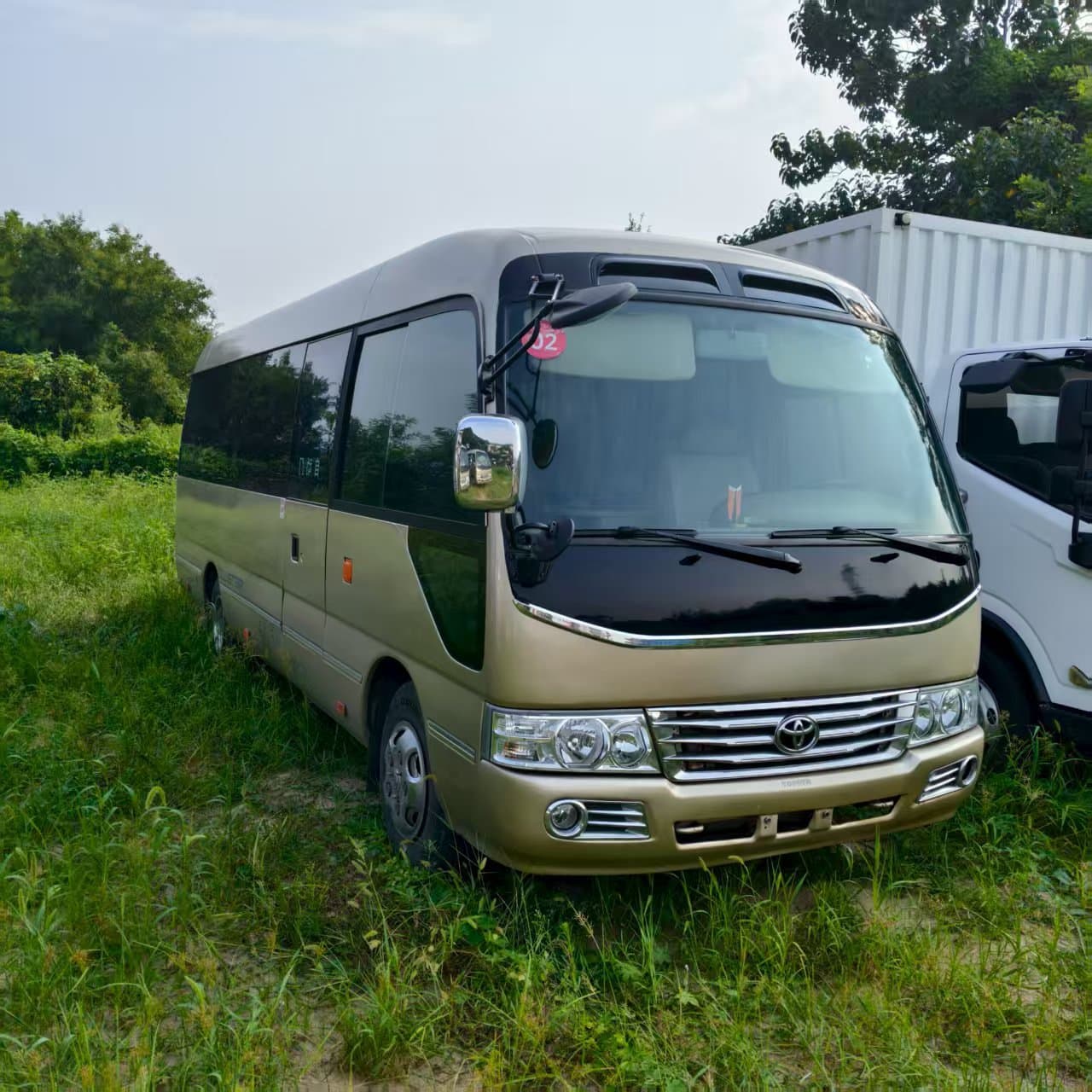 Foreign Trade Export Toyota Coaster 23 Seater Minibus China III Emission Passenger Vehicle Automatic Door Business Reception Car