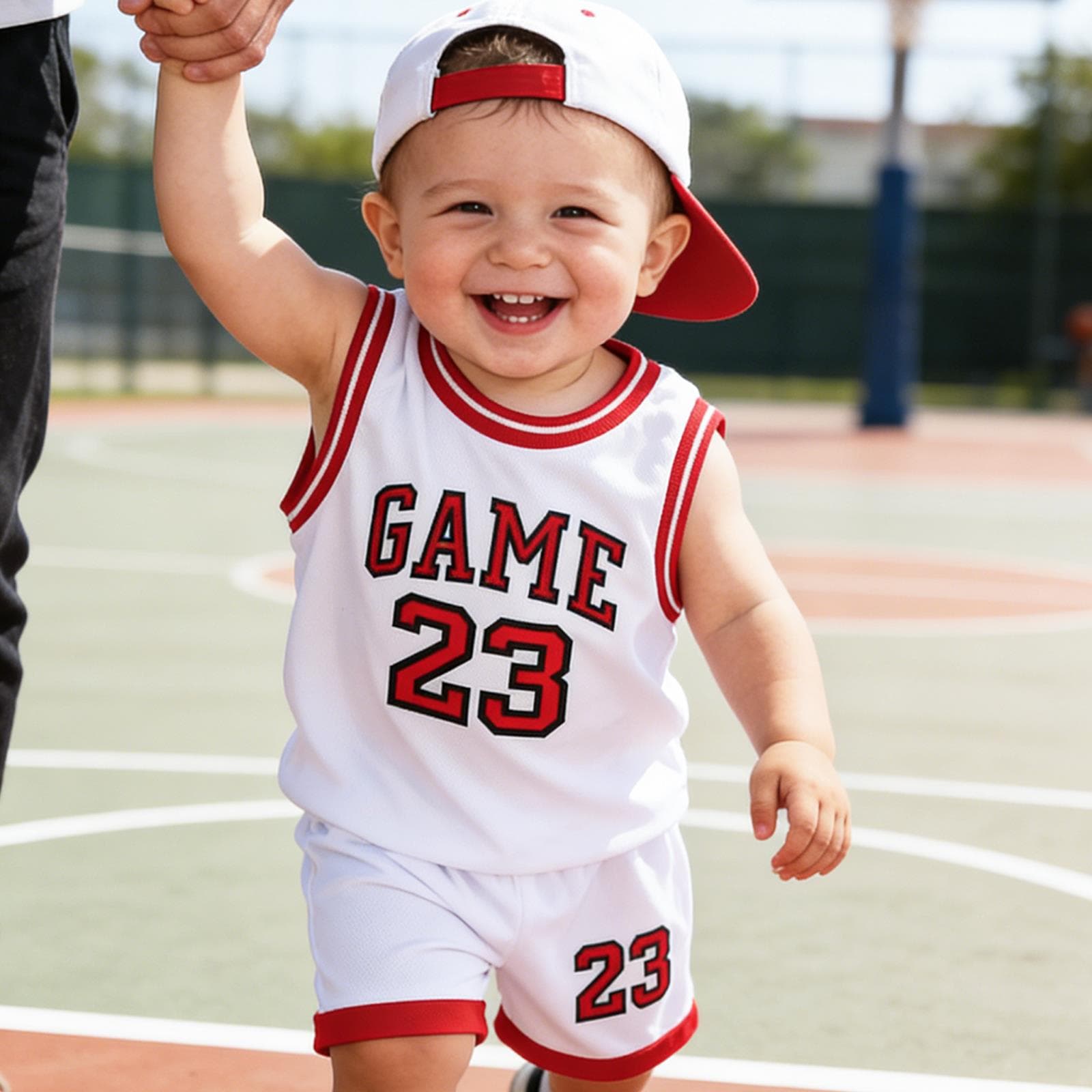 Young Boys Clothes 2-6Y Boys Summer Number Basketball Jersey + Shorts Set In Stock Ships Same Day