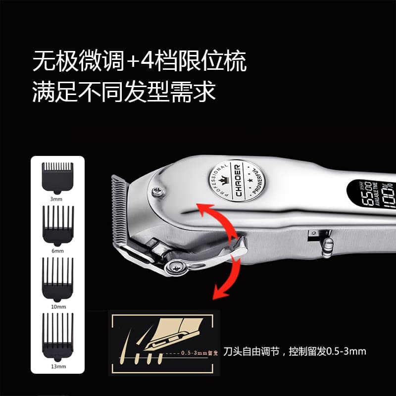 C99 Bestseller Cross-Border Special Self-Service Electric Hair Clipper for Adults, Babies, and Children, Retro Metal Home Use Electric Trimmer