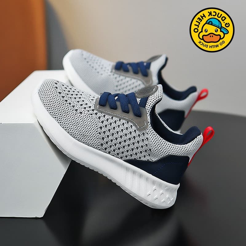 Little Yellow Duck Children's Sports Shoes 2026 Spring New Mesh Boys' Casual Running Shoes for Girls