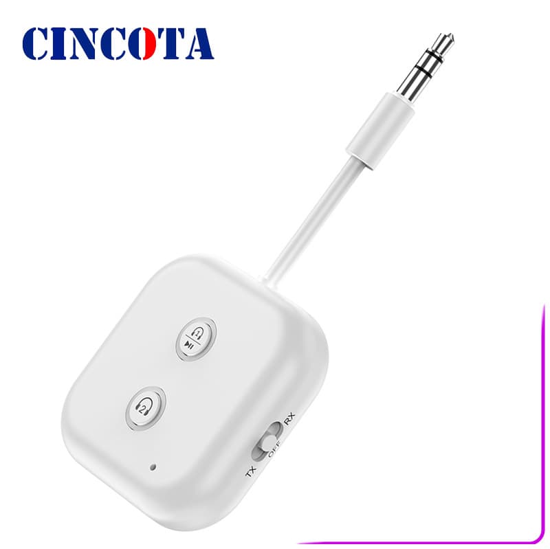 Zf361 New Model One-To-Two Wireless TV Audio Transmitter and Receiver 2-in-1 Car Bluetooth 5.3 Adapter