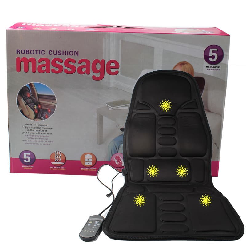 Car massage seat cushion, car and home use, hip and neck massager, heated massage pad/backrest, massage seat cushion