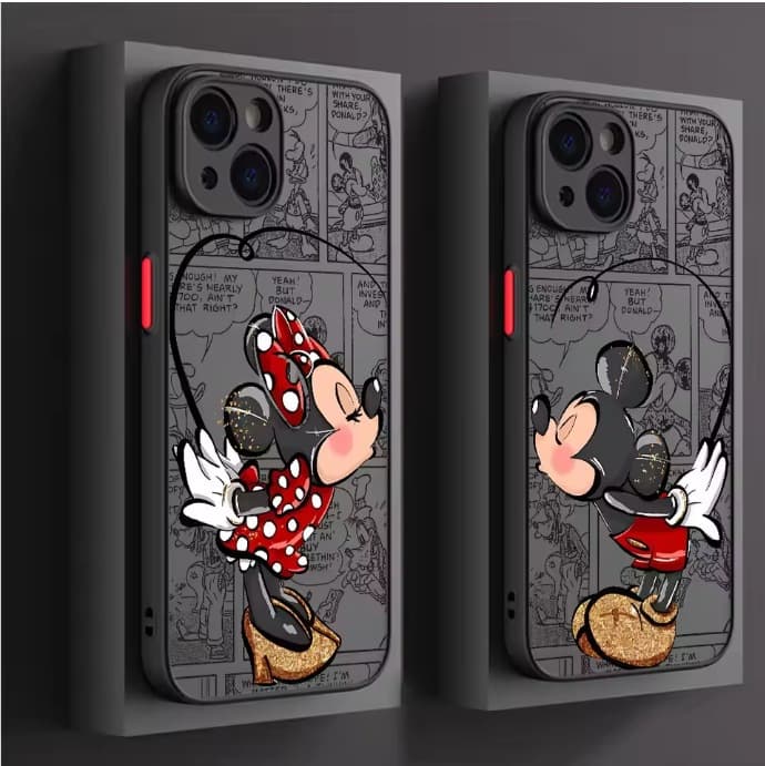 Best-selling cross-border anime iPhone 16 Pro Max case, iPhone 15 full coverage 13 Mickey Mouse 12 skin-feel case 14