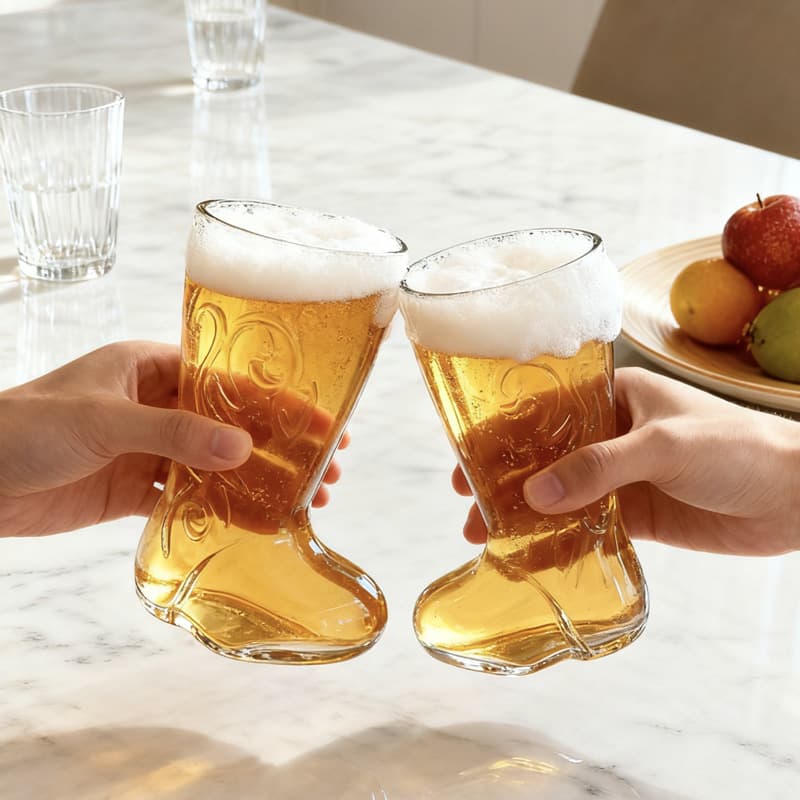 Factory wholesale boot-shaped beer glass creative wine glass whiskey glass manufacturer custom wine glass special-shaped wine glass