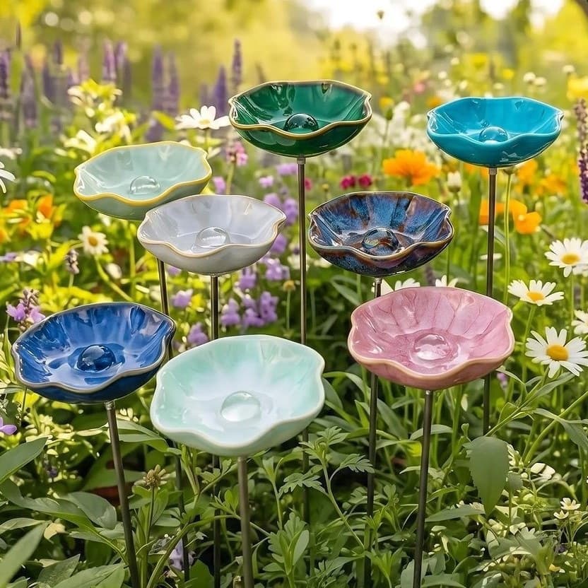 Cross-border Ceramic Pollinator Watering Station Insect Bee Butterfly Waterer