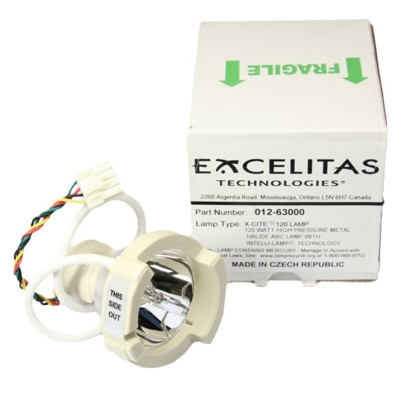 EXCELITAS 012-63000 X-CITE 120 Mercury Lamp 120W EXFO Fluorescence Microscope Bulb