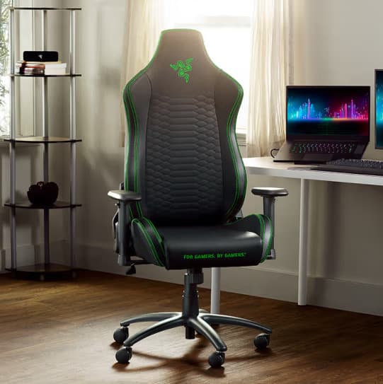 Razer Frostfire X Gaming Chair, Comfortable Ergonomic Chair for PC Gaming, 2D Armrests, Green