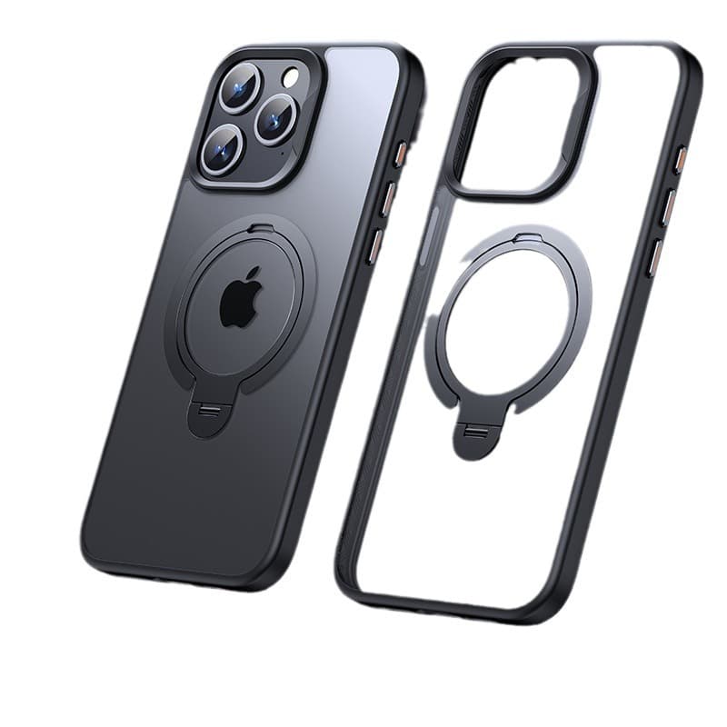 Compatible with iPhone 15 Case Magsafe Dual Ring Magnetic 360 Stand for Apple 16 Pro Max Phone Cover