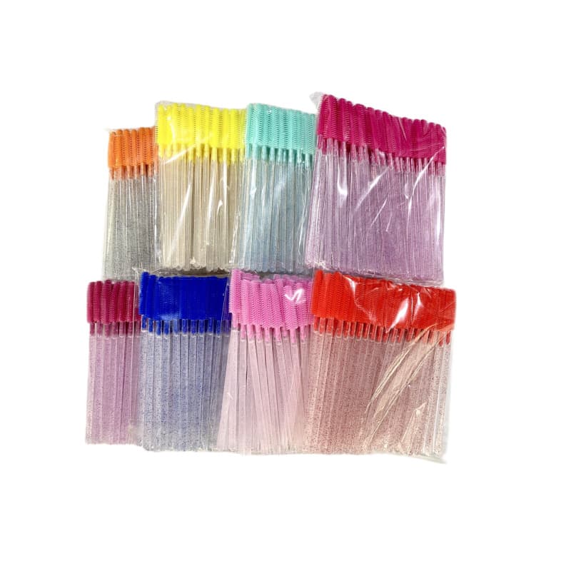 Wholesale Crystal Silicone Brush Tower Mini Eyelash Curler Makeup Lash Comb Eye Beauty Tool