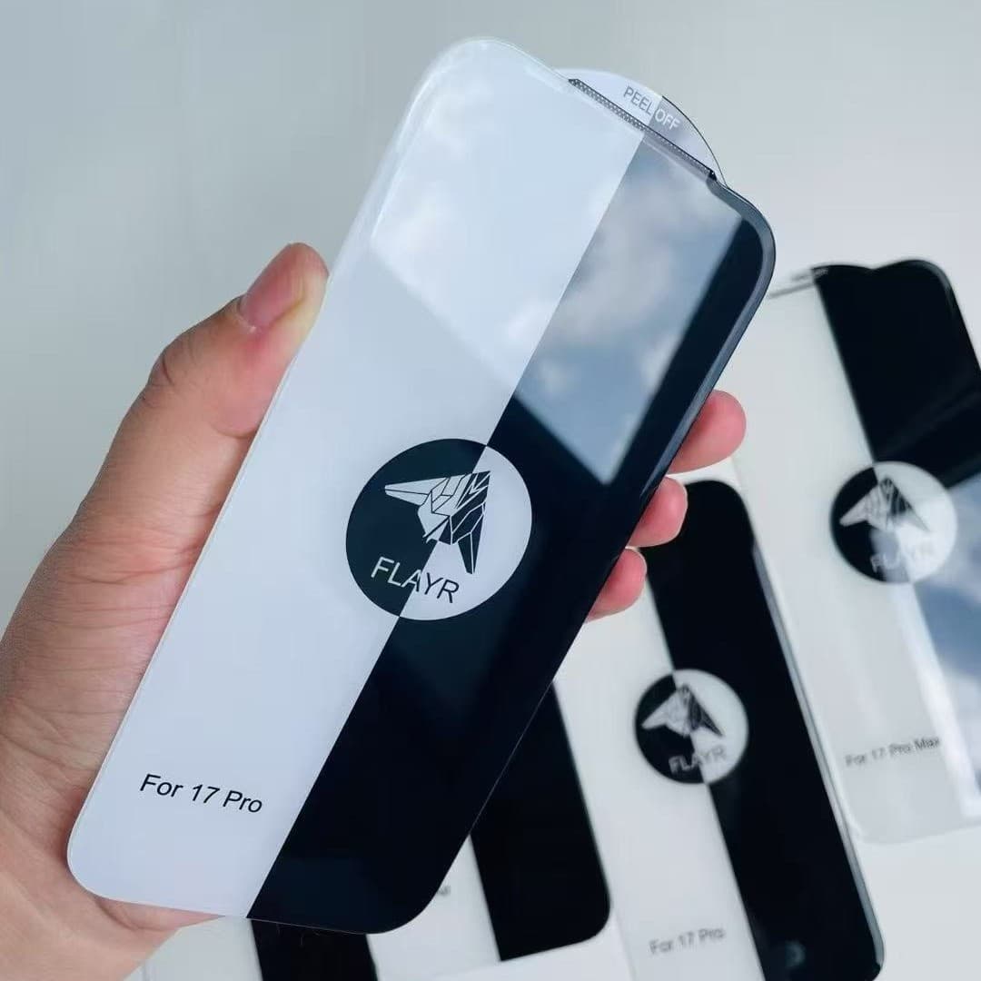Suitable for Apple 17 Pro Max 3D large curvature fully transparent cut-edge tempered film, 17 Pro 16 15 borderless film