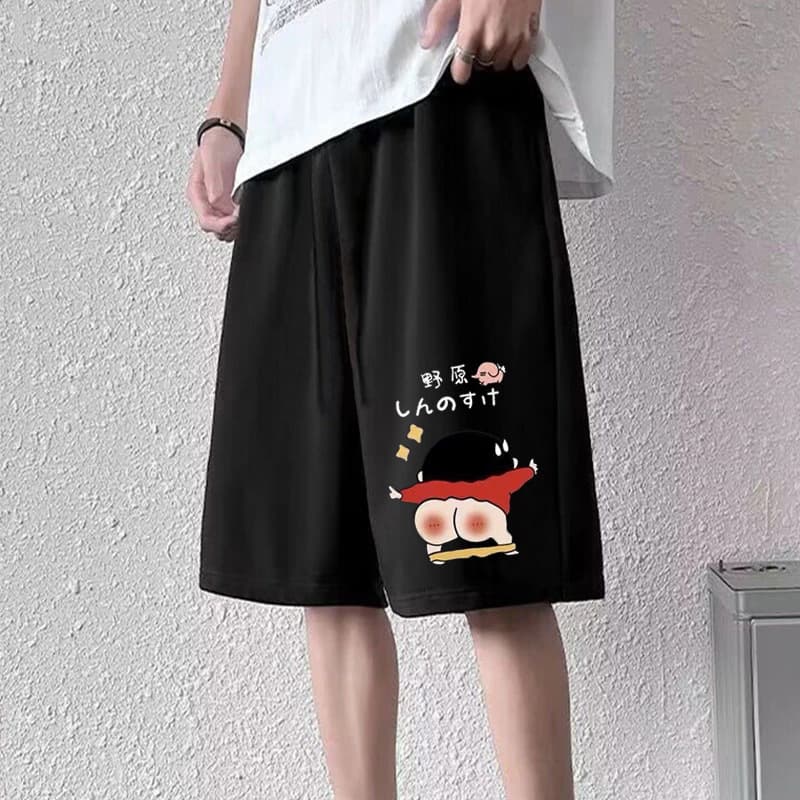 2026 summer Korean style sports shorts for boys, all-match pants, straight leg pants, beach pants, trendy casual pants