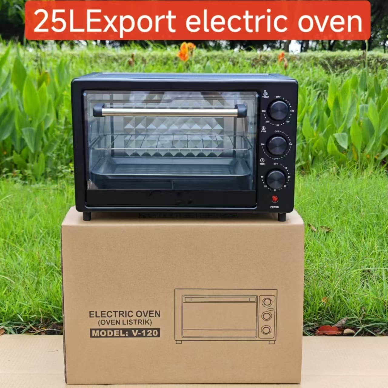 Cross-border 12L Electric Oven Small Household Baking Multifunctional Trendy Oven Kitchen Appliance