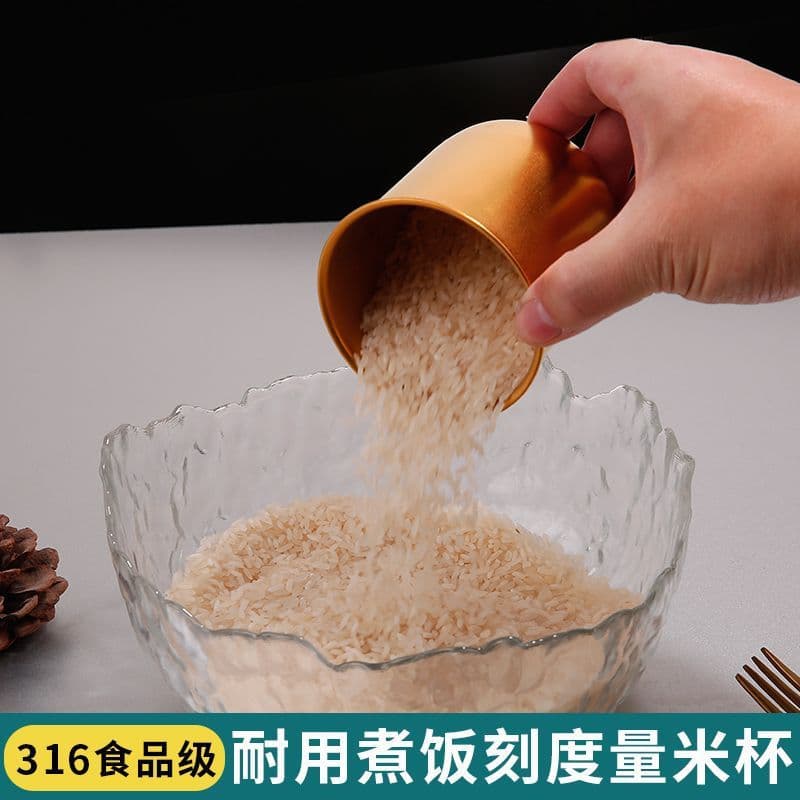 316 Stainless Steel Rice Measuring Cup, Rice Cooker Accessory, Pressure Cooker Universal, Household Graduated Rice Cup