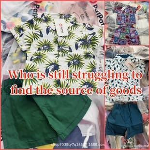 Cross-Border Children's Clothing Boys and Girls Mixed Factory Original First-Hand Source Mixed Lot Wholesale PAT PAT KIDS