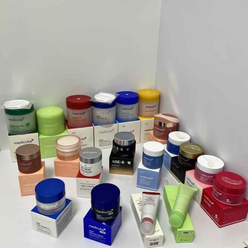 Amazon TK Cross-border Original Label Med Firming Serum Cream Toner Face Wash Isolation Lotion Peel-off Mask