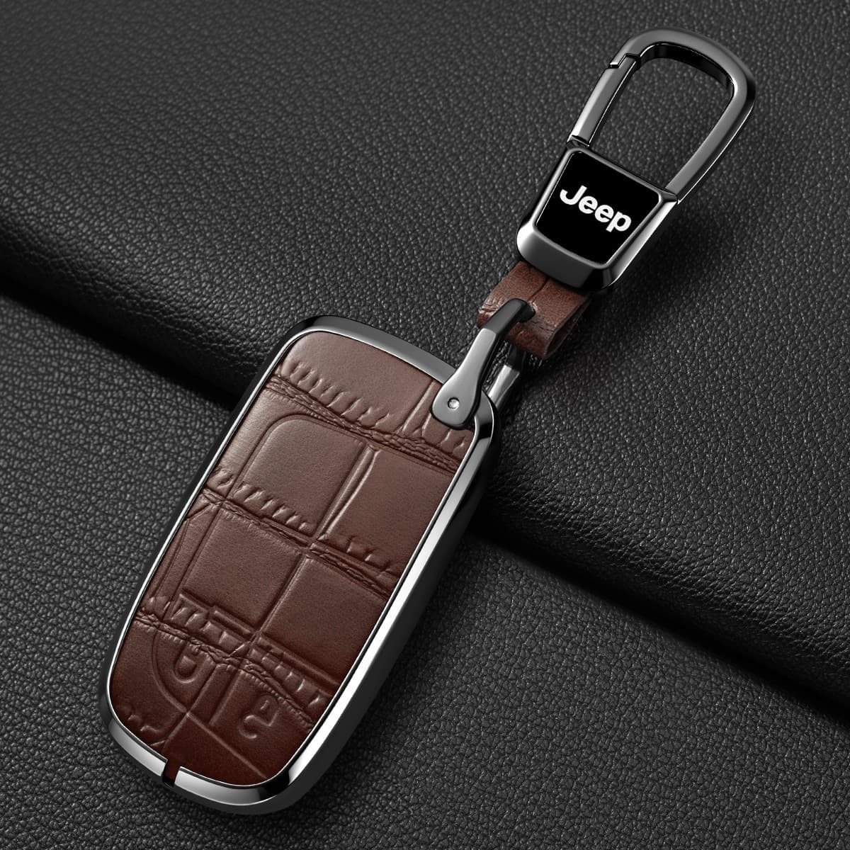 Suitable for Jeep Key Covers, Compass, Cherokee, Renegade, Grand Cherokee, Grand Commander, Jeep Shell Case