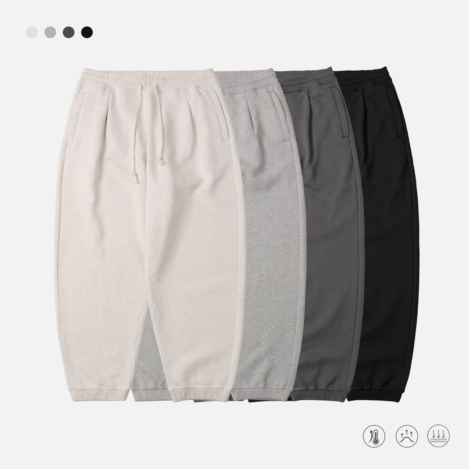 TRS Men's Wear | 25AW510G Heavyweight Washed Fleece Thickened Chino Drawstring Casual Sweatpants