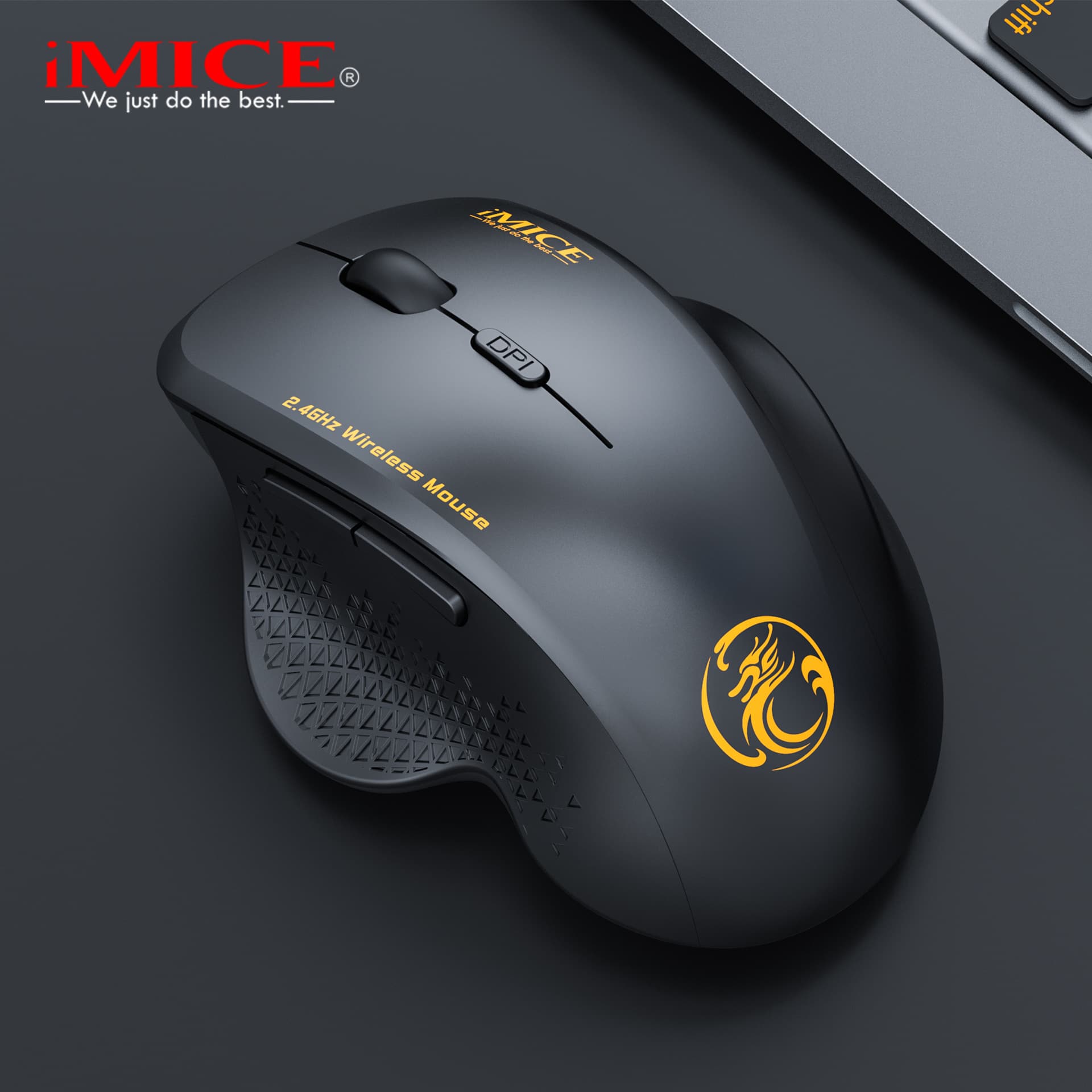 IMICE Factory Direct Supply USB Cross-border 2.4G Wireless Mouse for Business Office Gifts, 6-Key Gaming with Low Power Consumption