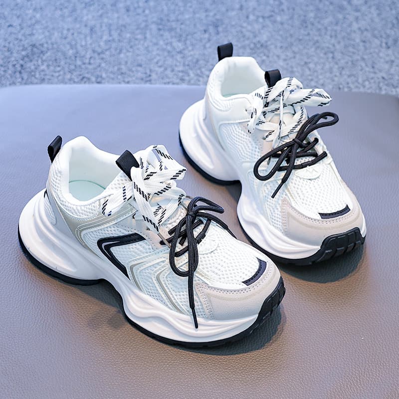 Korean-style New Dad Sneakers for Women 2025 Spring Student Sports Running Casual Thick Sole