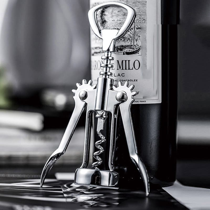 Multifunctional Zinc Alloy Wine Opener, Creative Beer and Wine Bottle Opener, Effortless Cork Screw Tool