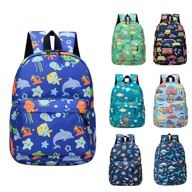 New 3D Printed Children's Backpack Cartoon Fashion Kindergarten Bag for 3-8 Years Old Babies Multi-Compartment School Bag