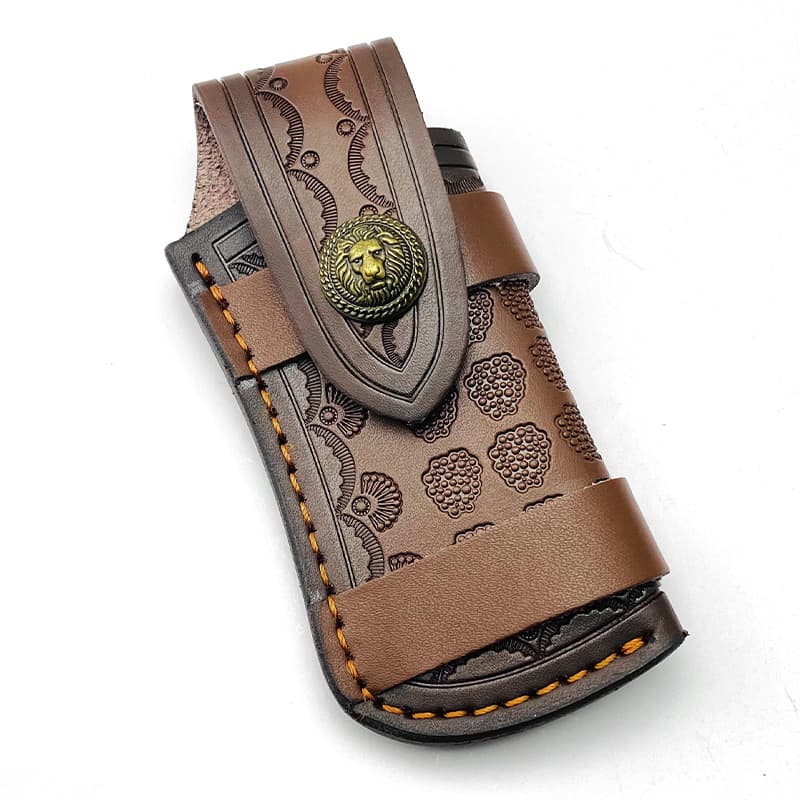 Folding Knife Sheath / Knife Case Leather Folding Storage Leather Sheath Swiss Army Knife Case