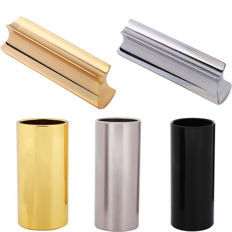 Wholesale Metal Bass Guitar Slide Bar Guitar Finger Slide Folk Electric Stainless Steel Guitar Slide