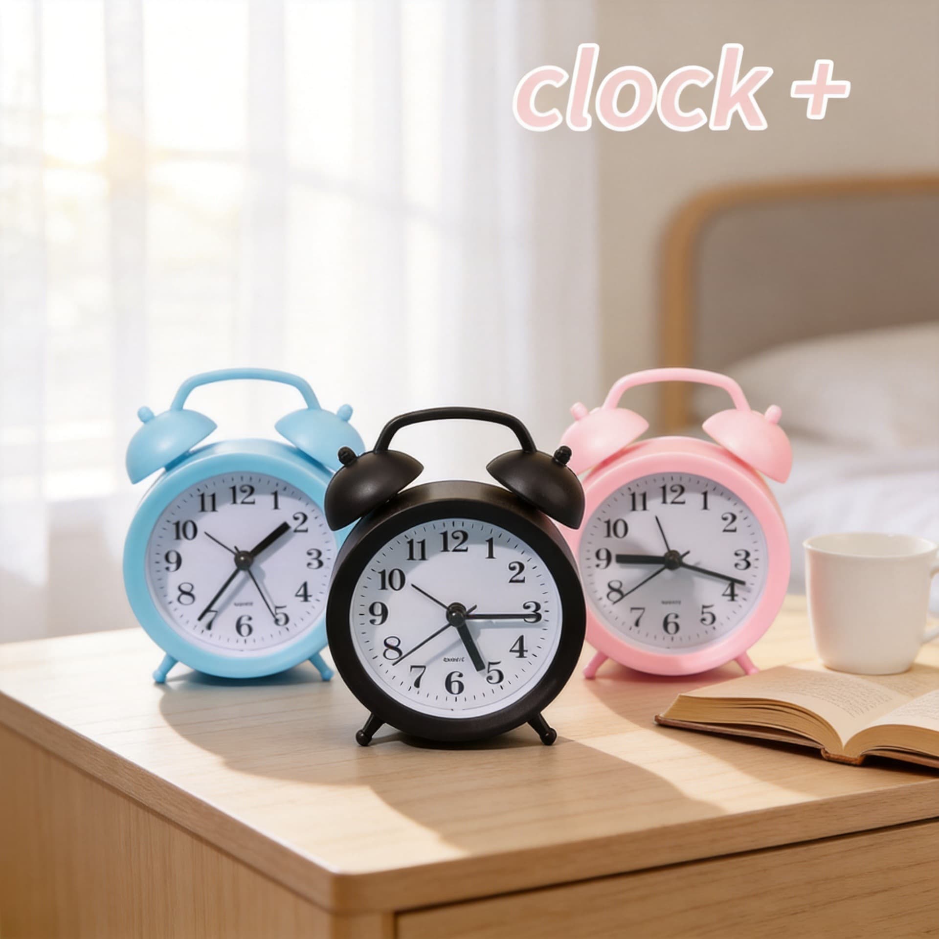Creative Fashion Simple Alarm Clock Colorful Alarm Clock Children's Cartoon Alarm Creative Alarm Clock Student Alarm Clock Factory