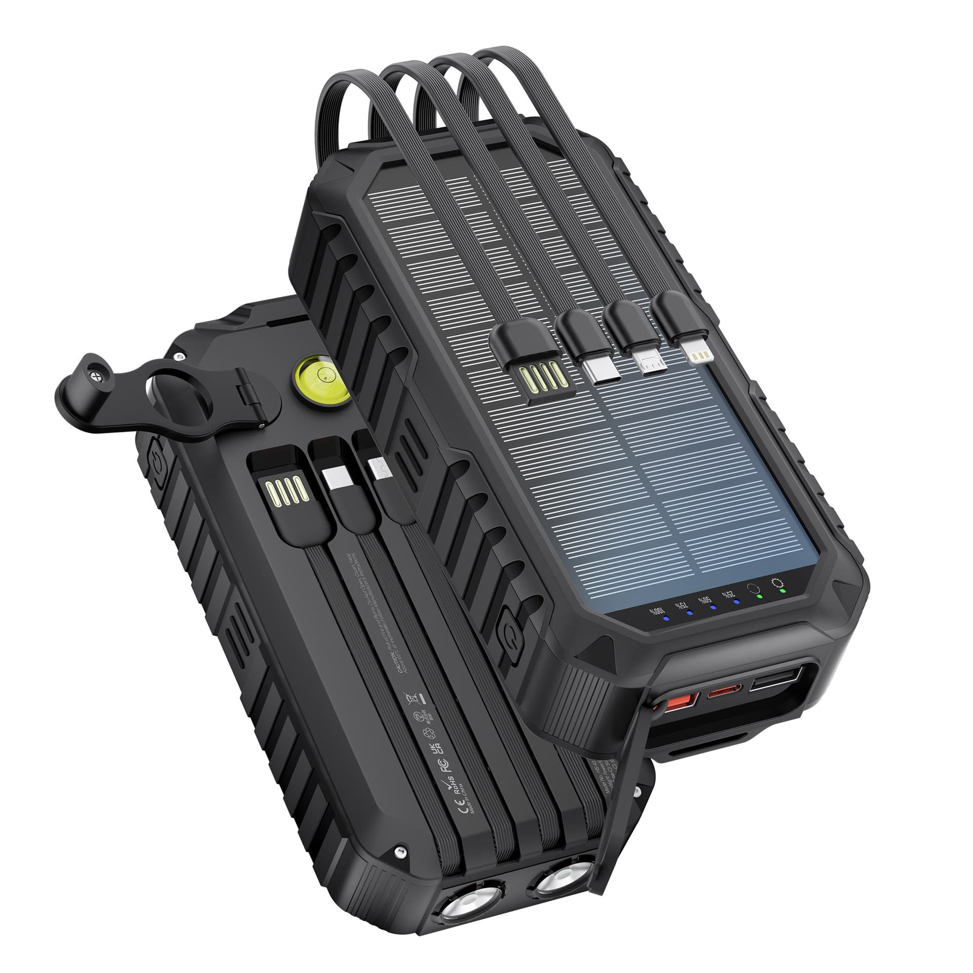 Hand Crank Solar Power Bank 40000mAh