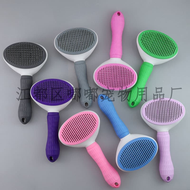 One-Button Self-Cleaning Pet Hair Brush, Grooming Comb, Detangling Brush, Automatic Shedding Hair Removal, Cleaning Tool