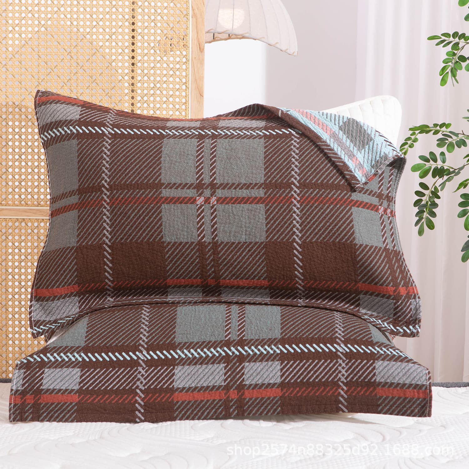 Four-layer gauze pillowcase, 2025 new style, fine yarn pure cotton gauze, adult couple's high-end pillowcase/pillow cover.