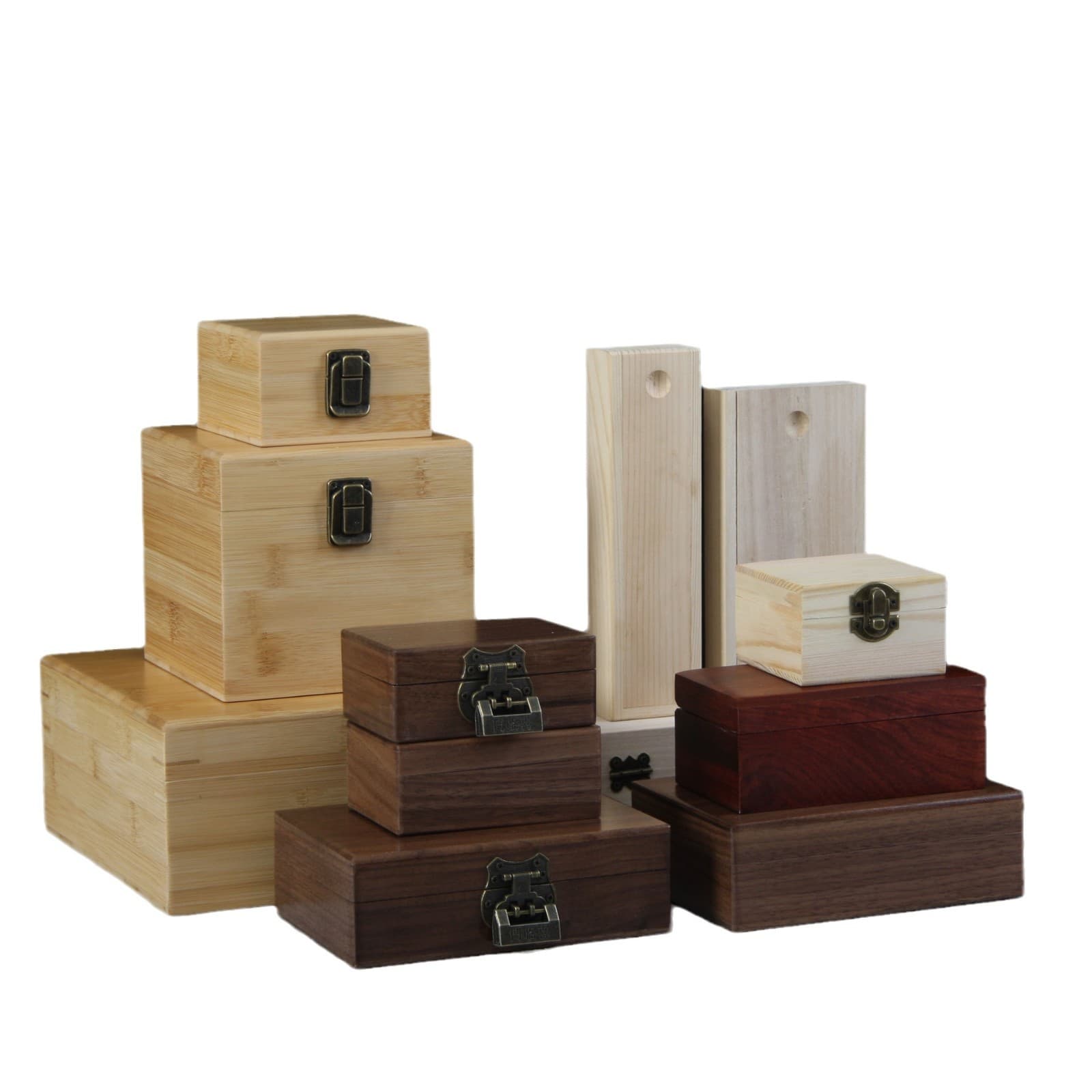 Custom Black Walnut Jewelry Box - Bracelet, Gem, and Jade Storage, High-end Creative Jewelry Box with Engraved Logo