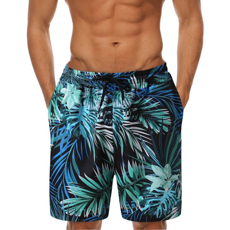 temu y2 foreign trade cross-border summer men's shorts Hawaiian 3D printed men's casual shorts 2023 new style one