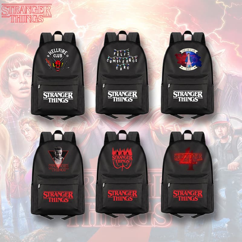 Stranger Things 4 Large Capacity Student Backpack Fashion Canvas Backpack