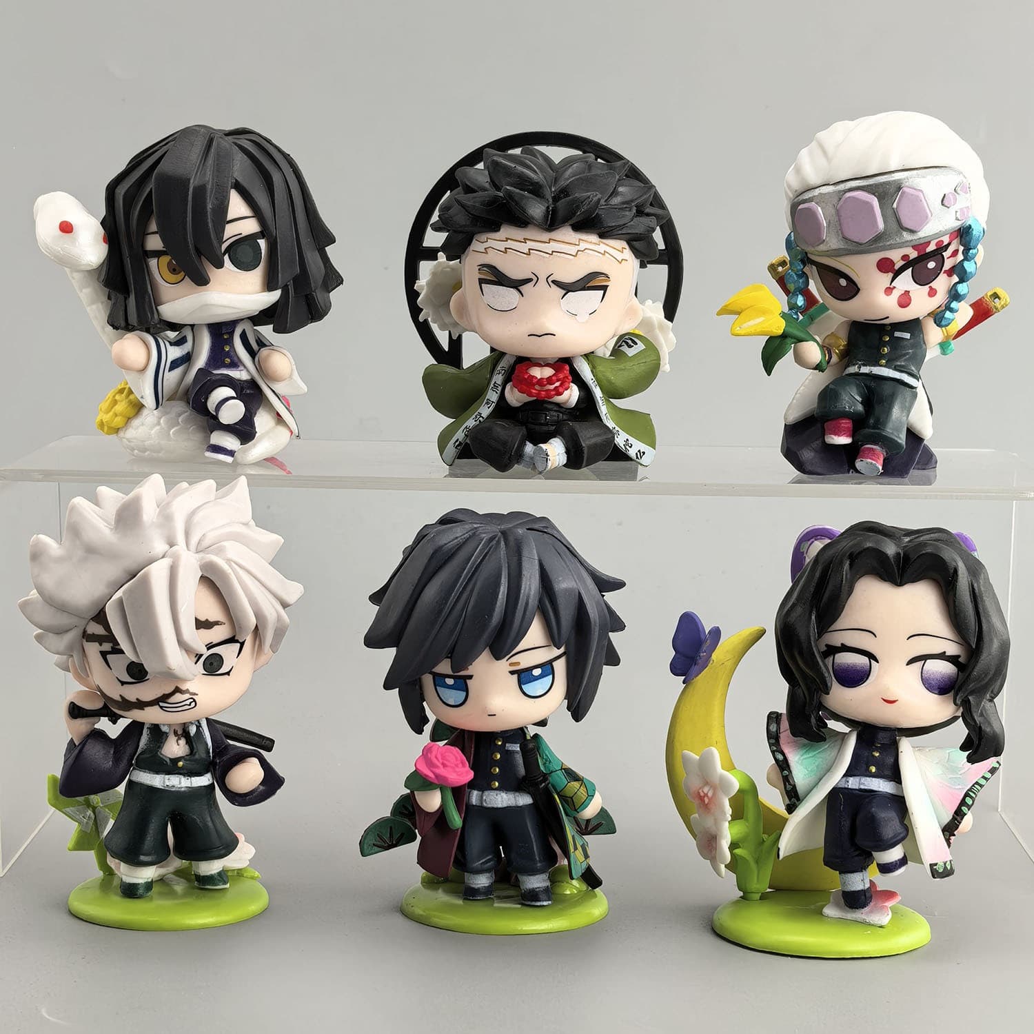 Demon Slayer: Kimetsu No Yaiba Figure Series - Butterfly Shinobu, Tomioka Wind Pillar, Snake Pillar Model Figurines, Trendy Toy, Case Decoration