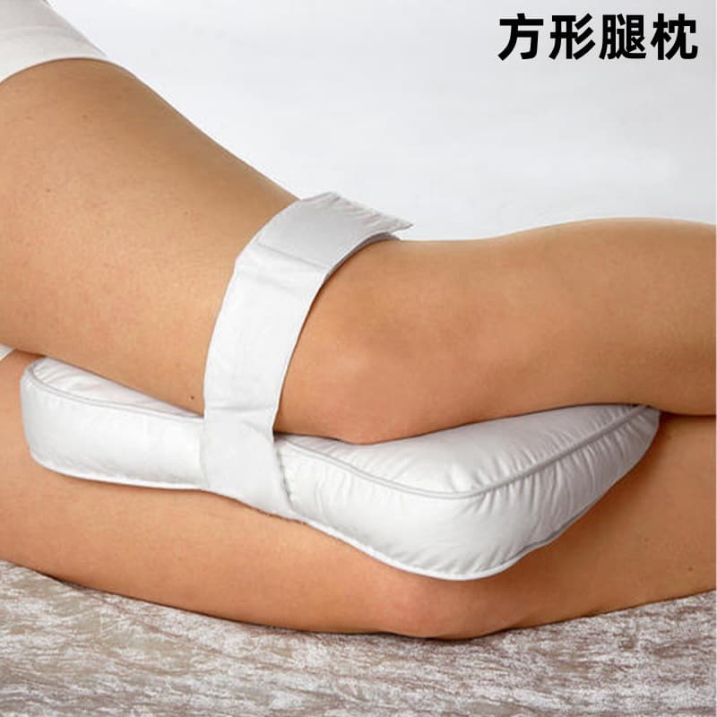 Cross-border Best-selling Knee Pillow Hotel Medical PP Cotton Pillow Core Pregnant Women Foot Pad Leg Clamp Knee Pillow with Fixing Strap