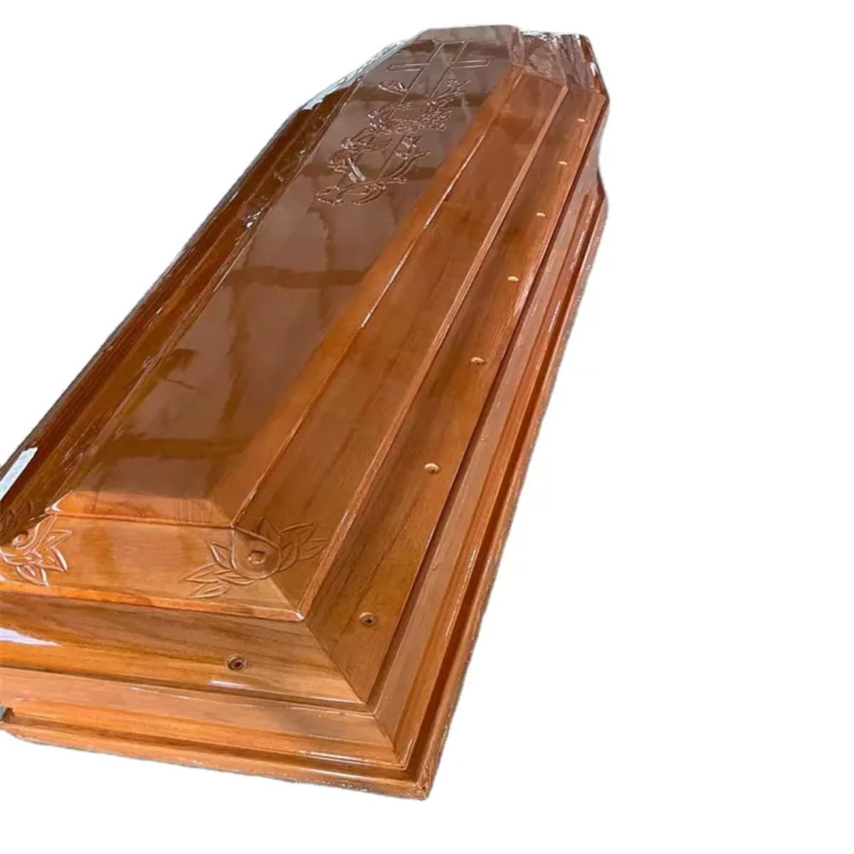 New funeral supplies: paulownia wood coffins, European-style sacrificial coffins, traditional European-style burial coffins, sacrificial coffins.