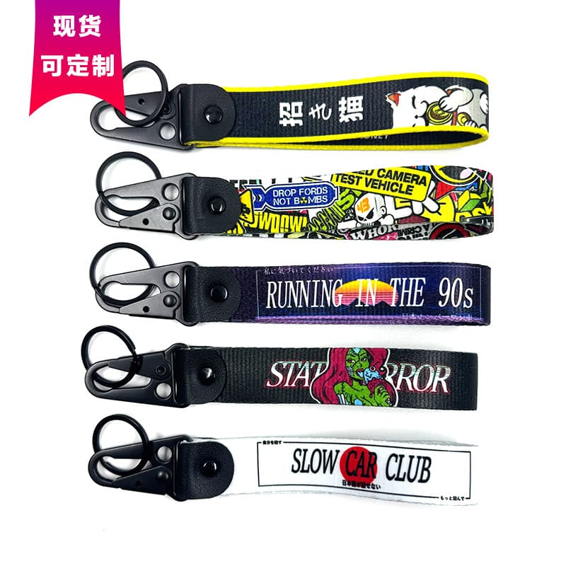 Creative JDM Keychain Digital Printing Double-Sided Key Pendant Heat Transfer Chicklemouth Buckle Pendant Gift