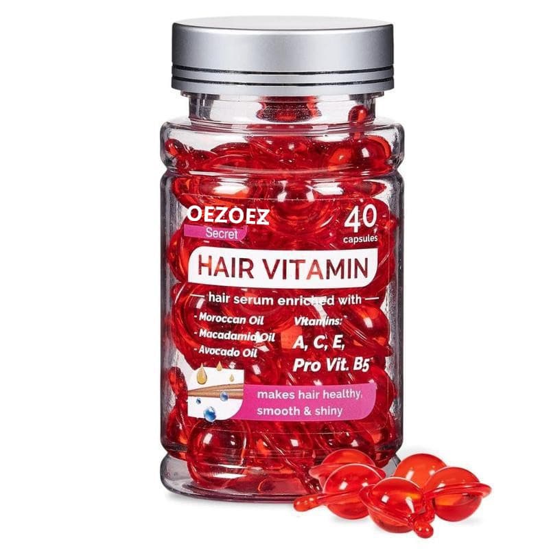 Cross-border hot-selling hair care essential oil capsules Vitamin hair care smooth vertical Hair Care Capsules