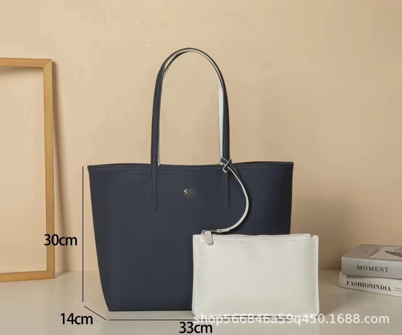 Cross-border Exclusive Tote Bag Crocodile Pattern Reversible Parent-Child Bag Shoulder Handbag Large Capacity Commuter Women's Bag Shopping Bag