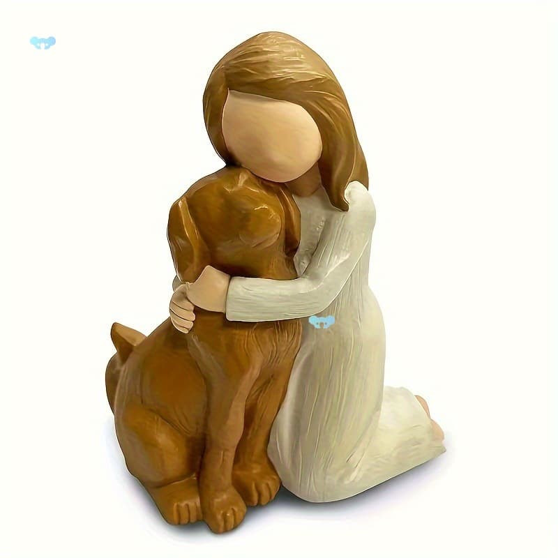 Hand Painted In Memory of Beloved Pet Dog Angel Friendship