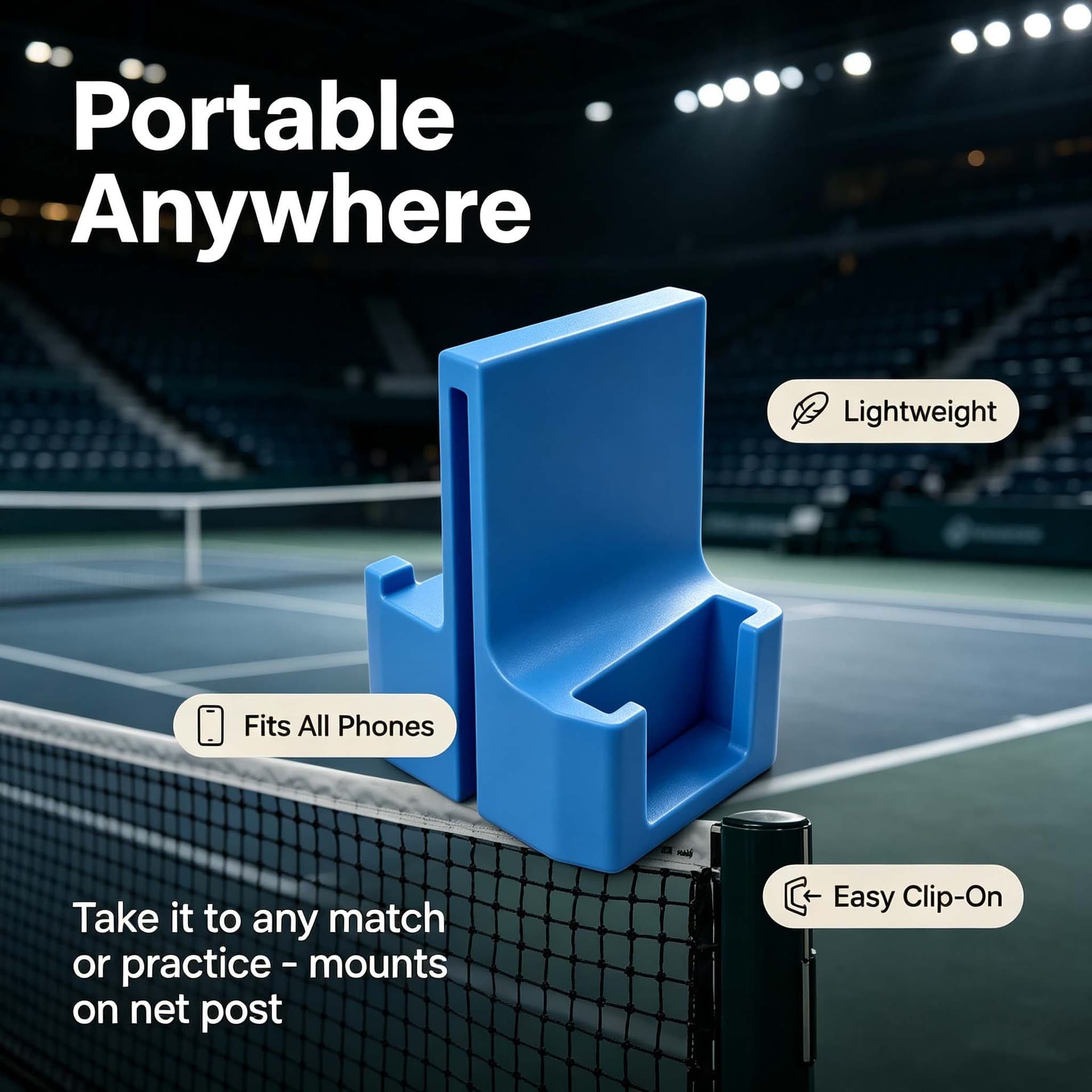 Cross-border independent site popular style Tennis Net Camera Stand tennis net camera phone holder