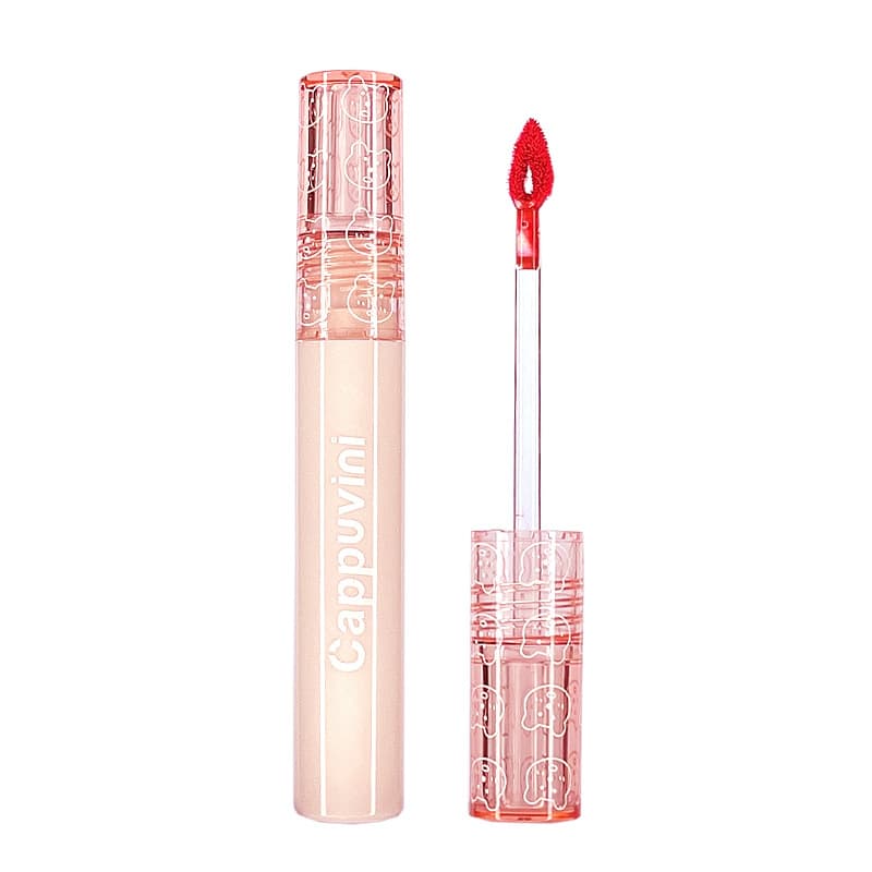 Cappuvini Bubble Lip Gloss Mirror Water Glass Lip Gloss Women Lipstick Affordable Student Milk Tea Color Lip Gloss