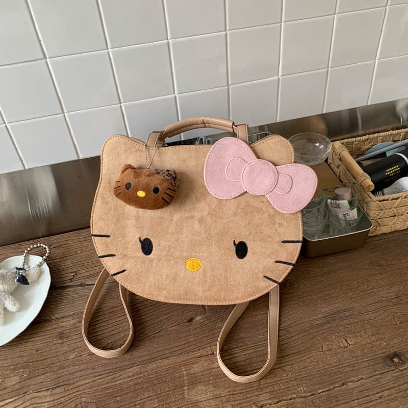 Internet celebrity super popular cute kitten backpack women's 2025 new cute tote bag casual large capacity backpack