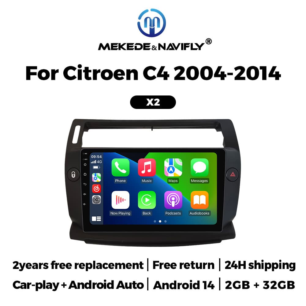 Suitable for Citroen C4 04-14 Android car GPS navigation MP5 Bluetooth car player Carplay