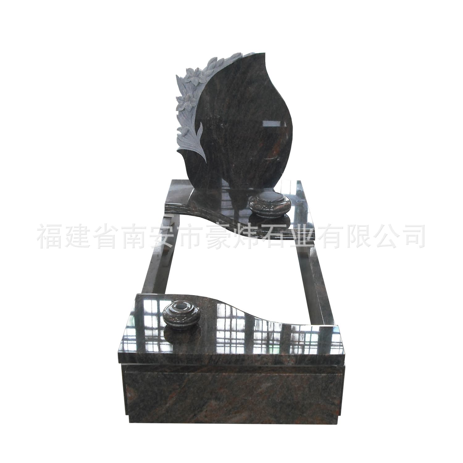 European export-style natural granite headstones, supporting personalized carving services