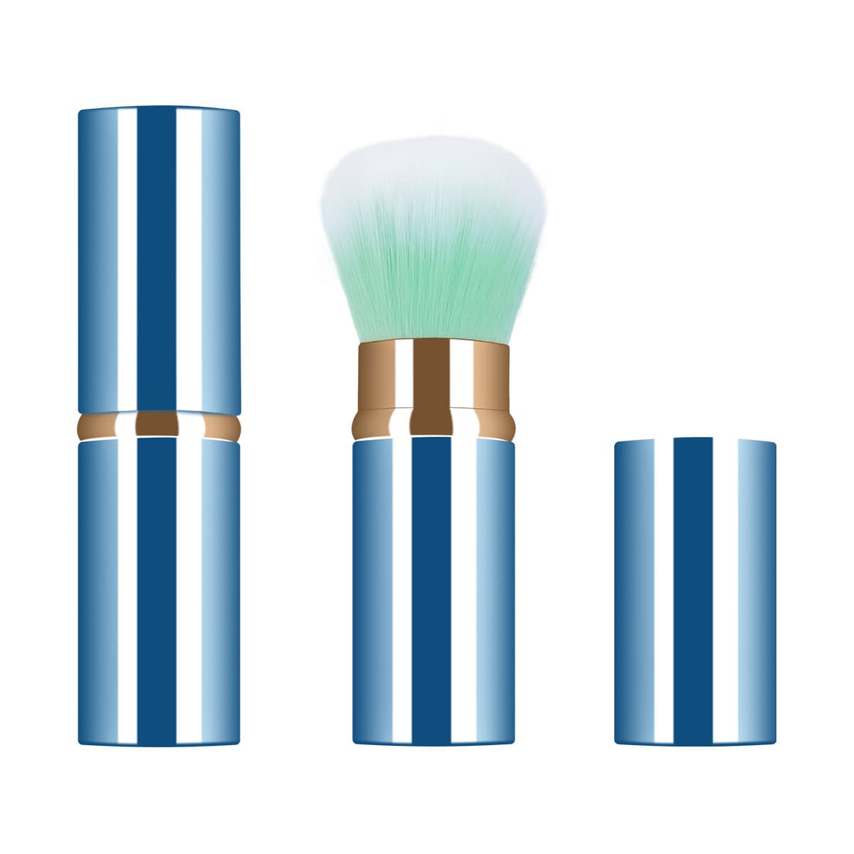 Portable Travel Single Retractable Brush Powder Brush Soft Makeup Brush Small Blush Brush Beauty Tools Cross Border
