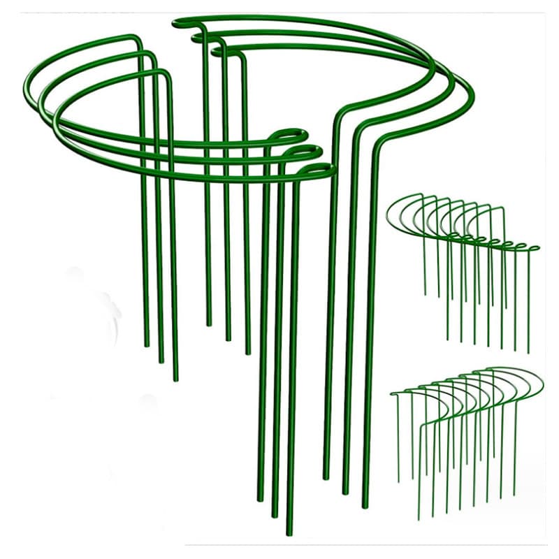 Plant Support Stakes Garden Plant Support Frame Gathering Support Rod Flower Stand Garden Plant Support Ring Plant Holder